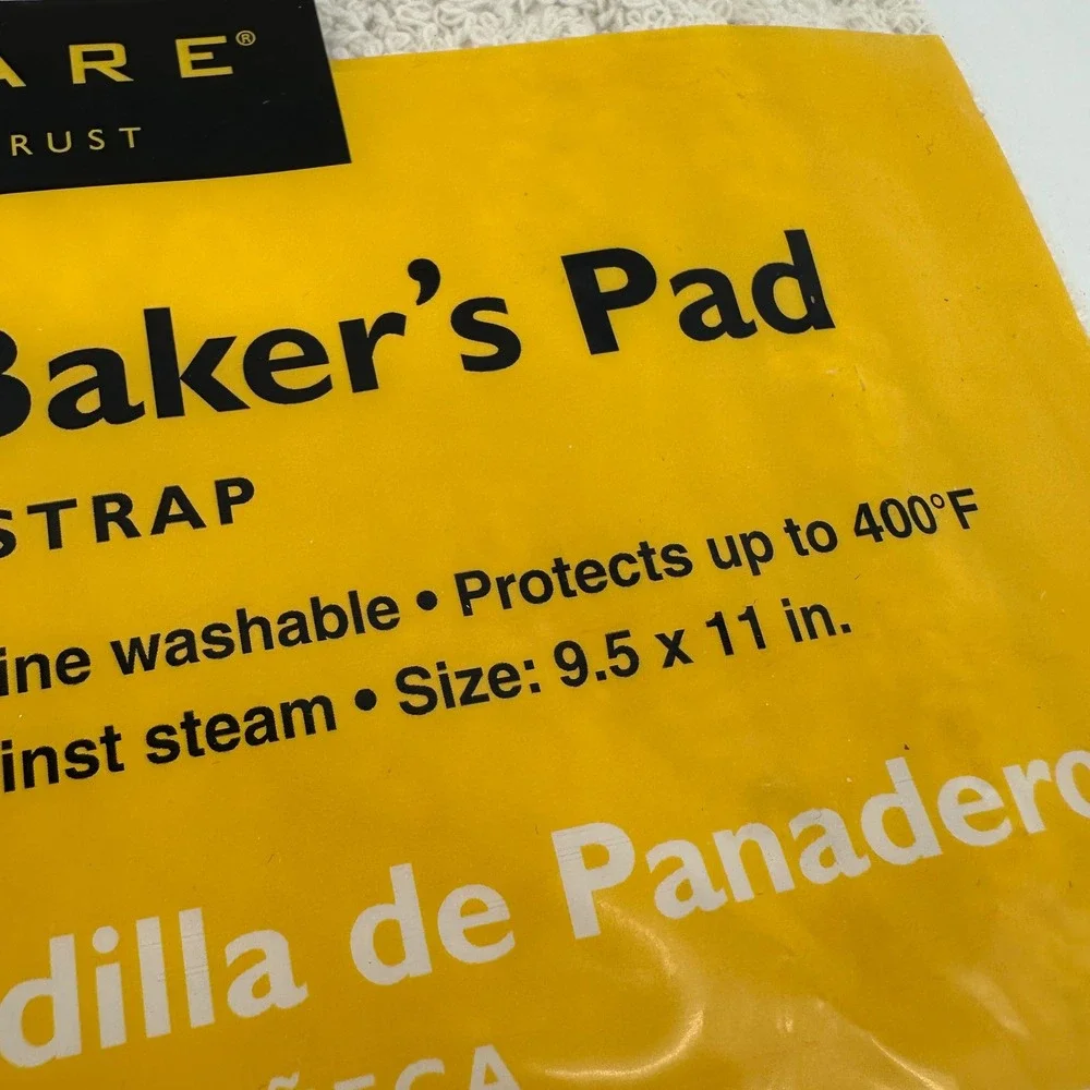 CrewWare Pan Grabber Baker's Pad Terry Cloth with Wrist Strap 803PG Cream